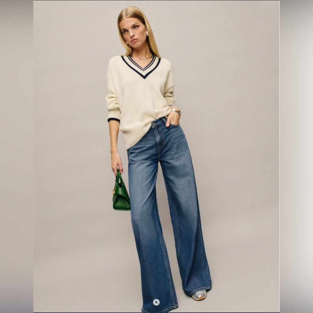 Reformation Rui Lived In Wide Leg Baggy Jeans — Size 30